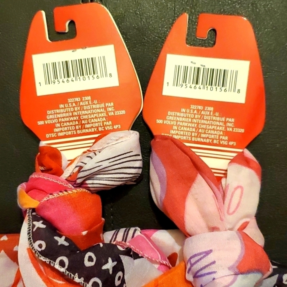 Valentine's Day Themed Fashion Scarves (2 scarves) Red/Pink - Picture 5 of 6